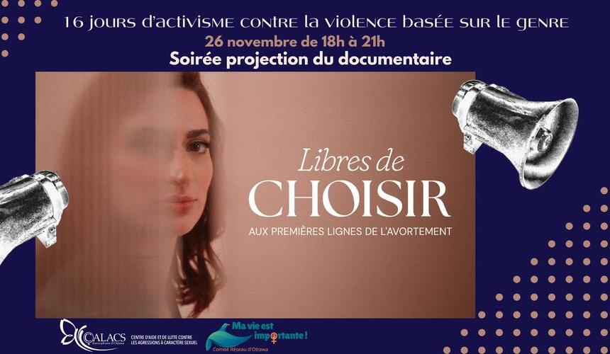 Projection de film et discussion : Libres de choisir